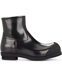 calvin klein 205w39nyc dense spazzolato leather boots