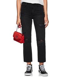 Ksubi Chlo Wasted Distressed Straight Jeans - Black