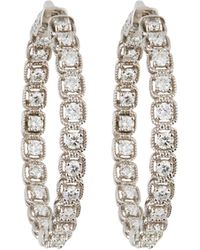 Lyst Neiman Marcus 14k Diamond Illusion Hoop Earrings Neiman Marcus 14k Diamond Illusion Hoop Earrings Lyst