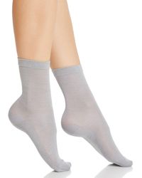 Falke Sensual Silk Anklet Socks - Metallic