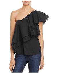 Lyst - Rachel roy Silk Twill Cascade Blouse in Pink