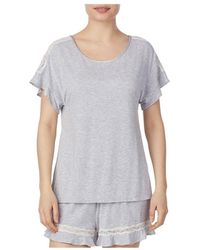 Kate Spade Lace - Inset Pajama Set - Gray