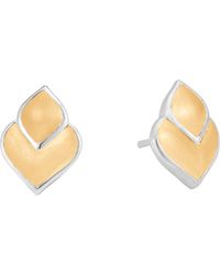 Lyst John Hardy Women S 18k Gold Sterling Silver Naga Shrimp John Hardy 18k Yellow Gold And Sterling Silver Legends Naga Stud Earrings Lyst
