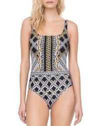 Gottex Chains Of Gold One Piece Swimsuit - Black