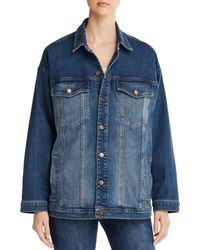 Eileen Fisher Oversized Long Jean Jacket - Blue