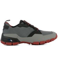 prada grey suede trainers