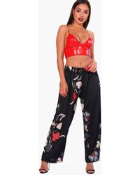 Oriental Wide Leg Trousers - Miss Selfridge