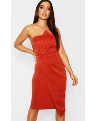 Zoey bandeau wrap detail midi sale dress