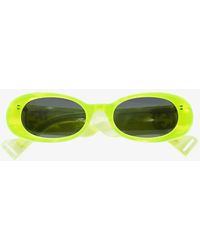 gucci neon yellow sunglasses