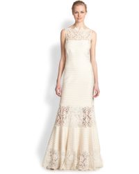 nude beige gown