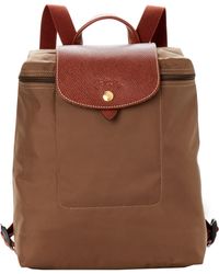 Khaki Le Pliage Backpack