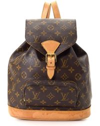Lyst - Louis Vuitton Montsouris Gm Backpack - Vintage in Brown