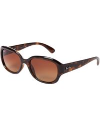 Ray-Ban Rb4140 Tortoiseshell-look Polarized Wayfarer Sunglasses in 