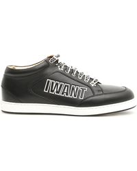 jimmy choo black miami trainers