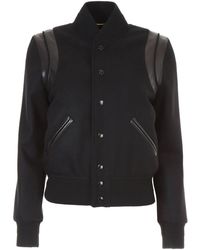 Saint Laurent Bomber Teddy - Nero
