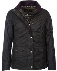 barbour sandsend waxed cotton utility jacket