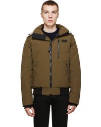 new canada goose down men's borden bomber jacket tan