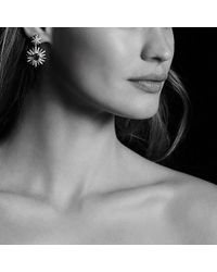 Lyst David Yurman Infinity Earrings With Prasiolite In Metallic David Yurman Starburst Drop Earrings With Prasiolite And Diamonds Lyst