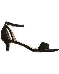 Lyst - Dorothy Perkins Black 'sundae' Low Heel Sandals in Black Dorothy Perkins - Black 'sunrise' Kitten Heeled Sandals - Lyst