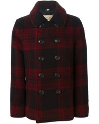 red check coat pant