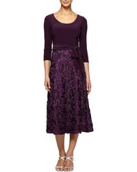 Alex Evenings Tea Length Dress