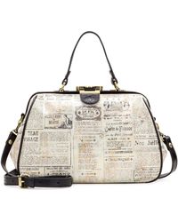 patricia nash newspaper print handbags