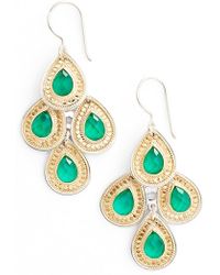 Lyst Anna Beck Gili Chandelier Earrings In Green Anna Beck Gili Chandelier Earrings Lyst