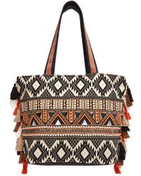 Buddha Bags Handbags Totes Clutches Shoulder Buddha Bead Embellished Tote Lyst