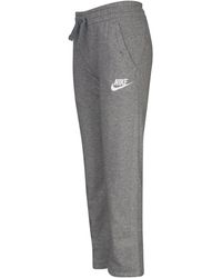 nike cuffed club joggers grey