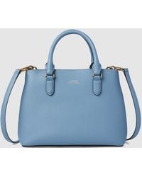 ralph lauren blue and white bag