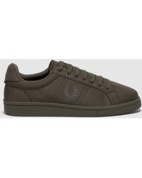 khaki canvas trainers