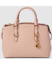 ralph lauren pink leather purse