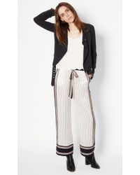 Equipment Kate Moss Avery Silk Pajama Pants - White