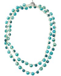 An Old Soul Jasper Bead Crocheted Necklace Lyst An Old Soul Jasper Bead Crocheted Necklace Lyst