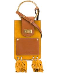 chloe handbags fake - Chlo Jane Leather And Suede Shoulder Bag in Brown | Lyst