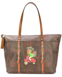 Lyst - Etro Paisley Shopper Bag in Brown