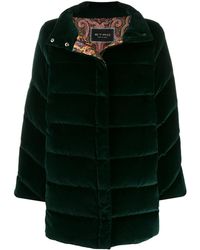 Etro Mantel Met Enkele Rij Knopen - Groen