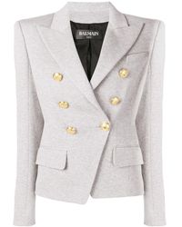 Balmain Blazer asimétrico - Gris
