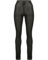 DSquared² Footless Polka Dot Thights - Black