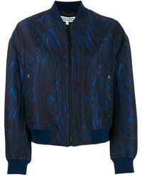 KENZO Blue Polyester Outerwear Jacket