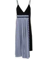 Sacai Jurk Met Spaghettibandjes - Blauw