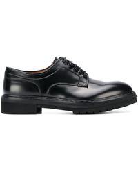 424 Leather Chunky Sole Derby Shoes in Black for Men - Lyst