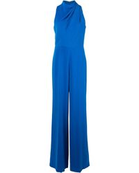 Jay Godfrey Jumpsuit mit weitem Bein - Blau