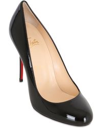 Christian louboutin Fifi Patent Leather Slingback Pumps in Black ...  