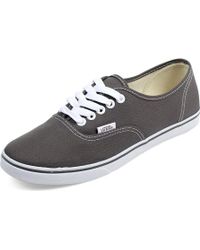 vans authentic lo pro pewter true white