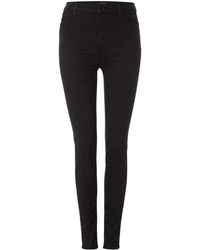 J Brand Maria High Rise Skinny Jeans In Vanity - Black