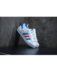 lyst adidas originali adidas superstar ftw bianco / blu / rosso lyst adidas originali adidas superstar ftw bianco / blu / rosso