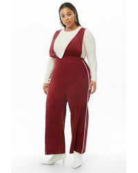Forever 21 Cord-Jumpsuit - Rot