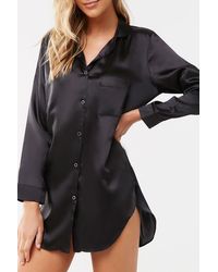 Forever 21 Satin Night Dress , Black