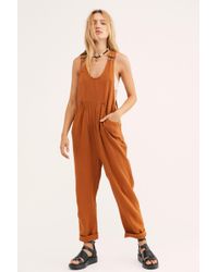 Free People Amy Jumpsuit By Endless Summer - Brown